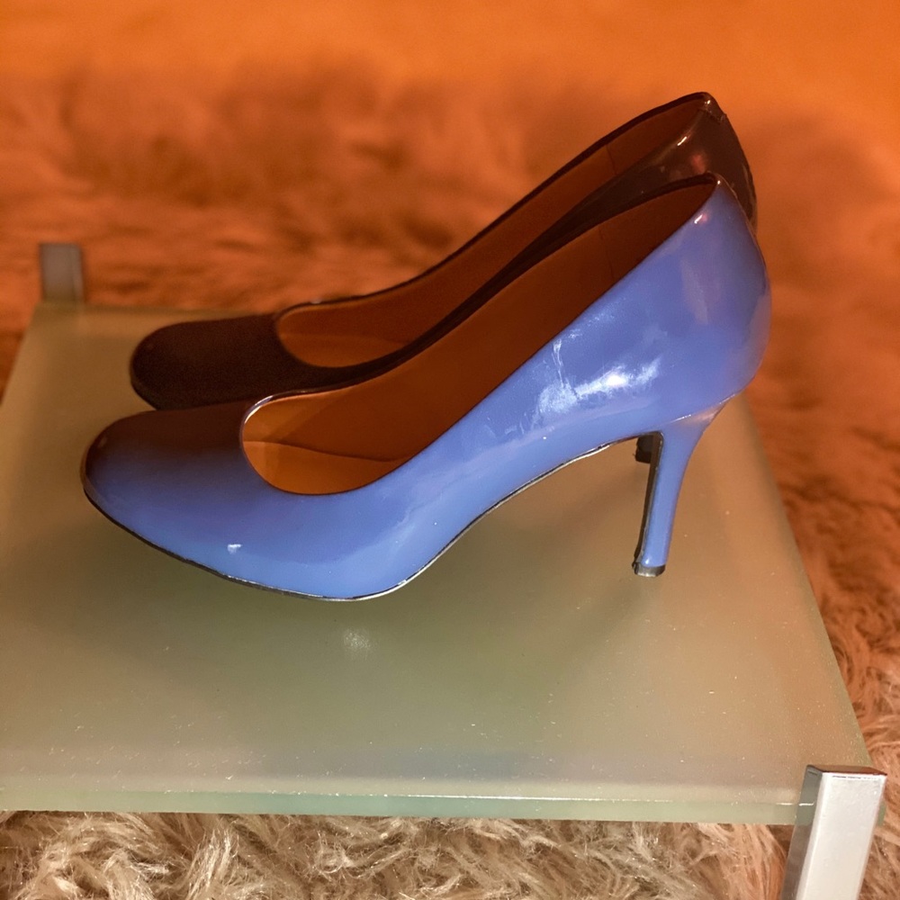 Nine West Blue Patent Leather Pump - Picture 7 of 9
